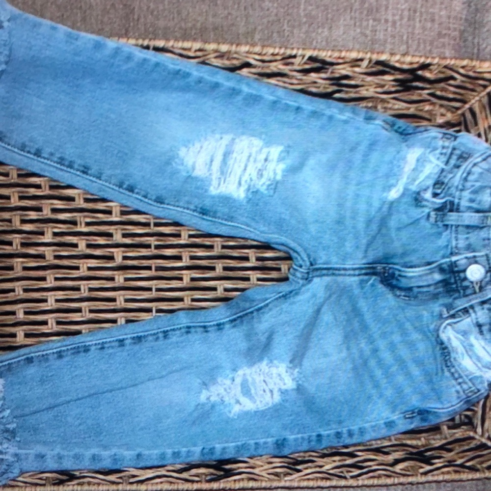 Girls slouchy straight adjustable waist old navy